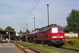 05.08.2003    Umleiter, Elbtalstrecke wegen Bauarbeiten gesperrt  Gterzug    Pirna